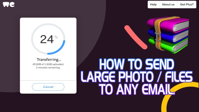 How to Send Large Photos Zip Files to Any Email.