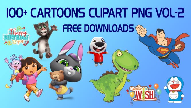 100+ Cartoons ClipArt png Vol-2 Free Downloads