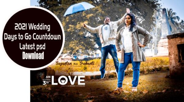 2021 Wedding Days to go Countdown Latest psd Downloads