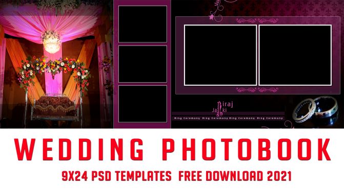 Wedding Photobook (9x24) Psd Templates Free Download 2021