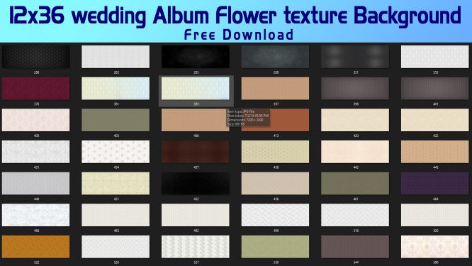 12×36 wedding Album Flower texture Background Free Download