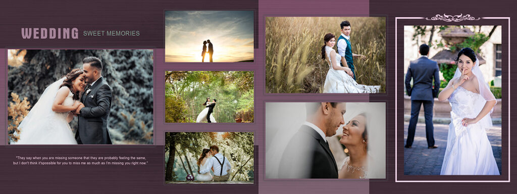 9x24 Classic Wedding Album Design psd Free Download 2024